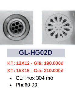 Hố ga thoát sàn GOLICAA GL-HG02D - 6 Hố ga thoát sàn GOLICAA GL-HG02D - 5