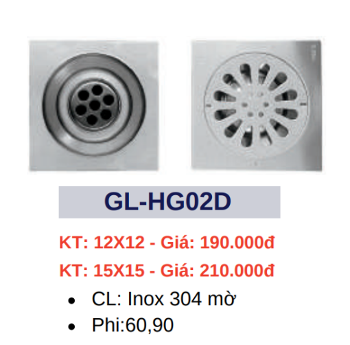 Hố ga thoát sàn GOLICAA GL-HG02D - 3