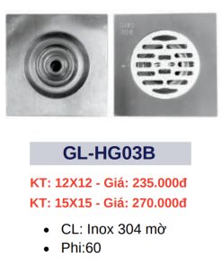 Hố ga thoát sàn GOLICAA GL-HG03B - 5
