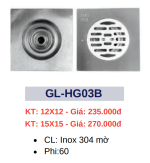Hố ga thoát sàn GOLICAA GL-HG03B - 5