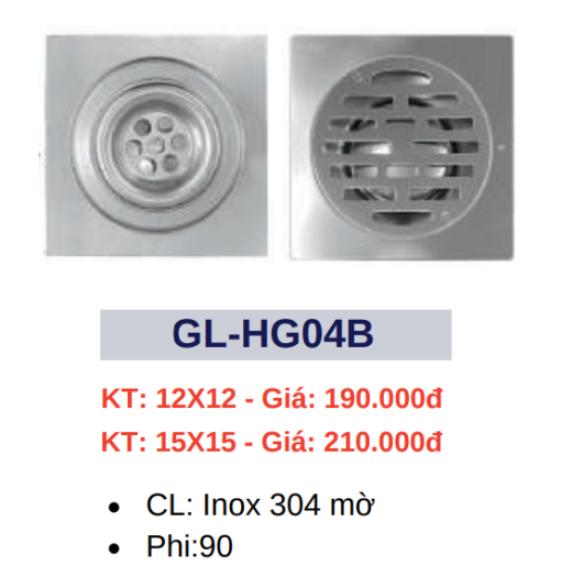 Hố ga thoát sàn GOLICAA GL-HG04B - 3