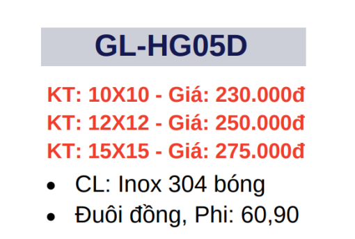 Hố ga thoát sàn GOLICAA GL-HG05D - 3
