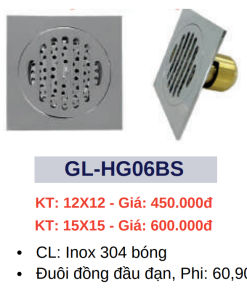 Hố ga thoát sàn GOLICAA GL-HG06BS - 7