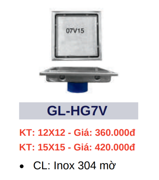 Hố ga thoát sàn GOLICAA GL-HG7V - 3