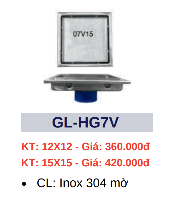 Hố ga thoát sàn GOLICAA GL-HG7V