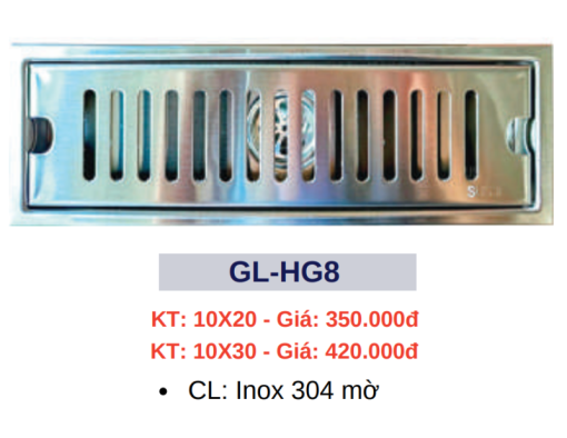 Hố Ga Thoát Sàn Chống Hôi GOLICAA GL-HG8 - 3