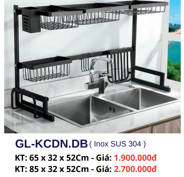 Kệ chén đặt bàn GOLICAA GL-KCDN.DB 850MM
