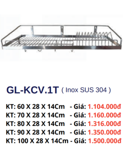 Kệ chén treo GOLICAA GL-KCV.1T - 5