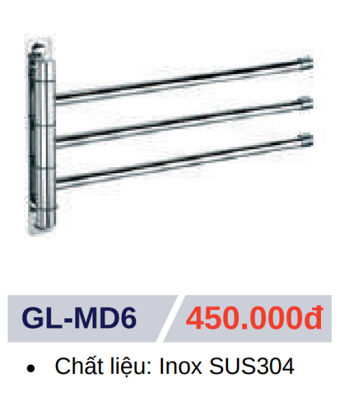 Móc áo đơn GOLICAA GL-MD6 - 3