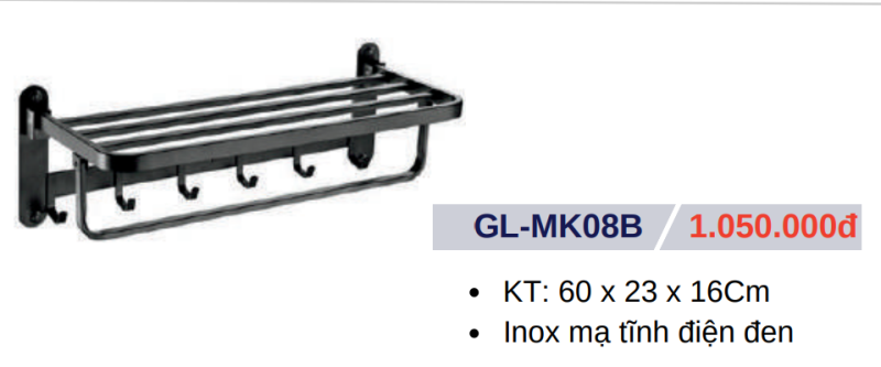 Máng khăn GOLICAA GL-MK08B