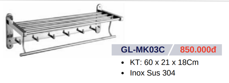 Máng khăn GOLICAA GL-MK03C