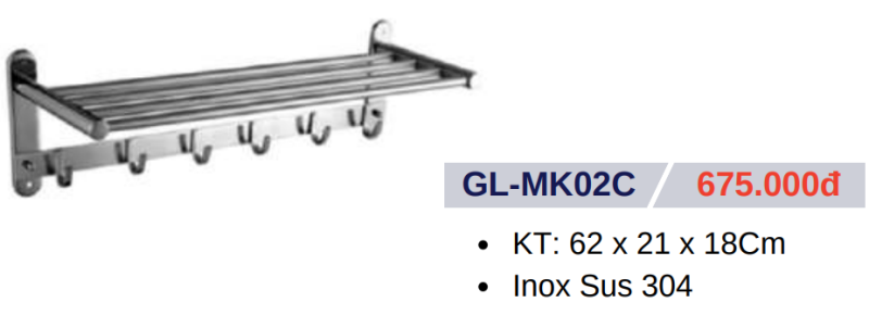 Máng khăn GOLICAA GL-MK02C