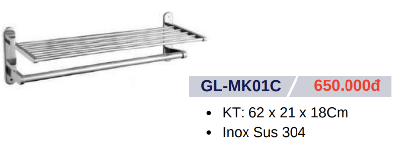 Máng khăn GOLICAA GL-MK01C