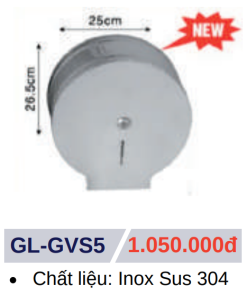Hộp giấy vệ sinh GOLICAA GL-GVS5 - 5