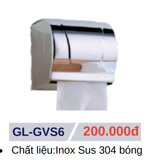 Hộp giấy vệ sinh GOLICAA GL-GVS6