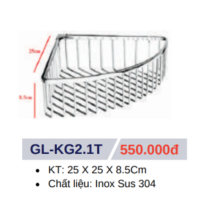 Kệ Góc Phòng Tắm GOLICAA GL-KG2.1T - 7