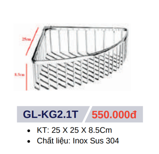 Kệ Góc Phòng Tắm GOLICAA GL-KG2.1T - 3