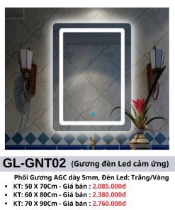 Gương đèn Led cảm ứng GOLICAA GL-GNT02 - 6 Gương đèn Led cảm ứng GOLICAA GL-GNT02 - 5