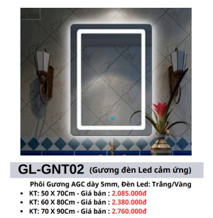 Gương đèn Led cảm ứng GOLICAA GL-GNT02 - 5