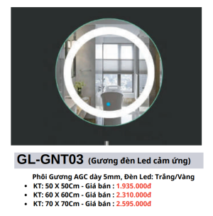 Gương đèn Led cảm ứng GOLICAA GL-GNT03 - 5
