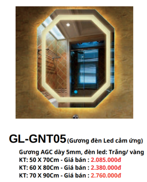 Gương đèn Led cảm ứng GOLICAA GL-GNT05 - 5