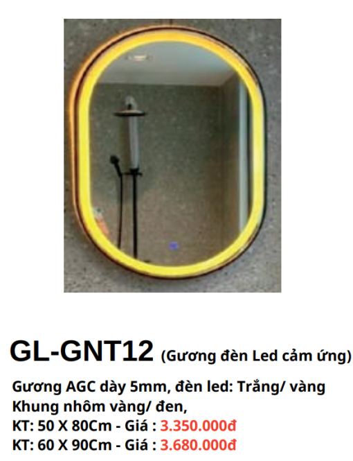 Gương đèn Led cảm ứng GOLICAA GL-GNT12 - 3