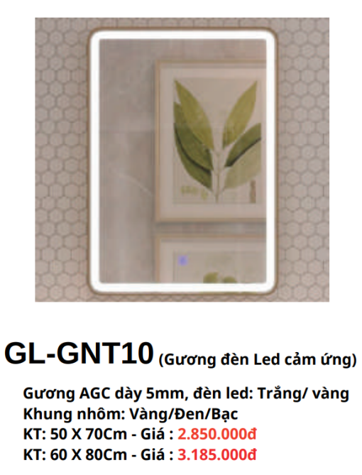 Gương đèn Led cảm ứng GOLICAA GL-GNT10 - 3