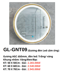 Gương đèn Led cảm ứng GOLICAA GL-GNT09 - 5