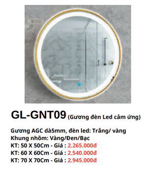 Gương đèn Led cảm ứng GOLICAA GL-GNT09 - 5
