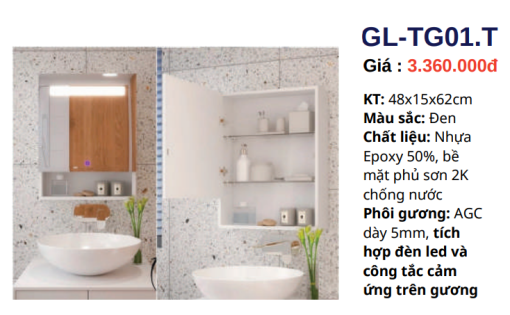 Tủ gương GOLICAA GL-TG01.T - 3