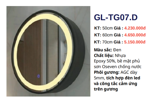 Tủ gương GOLICAA GL-TG07.D - 3