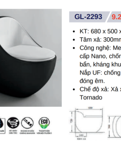 Bồn cầu liền khối GOLICAA GL-2293 - 12 Bồn cầu liền khối GOLICAA GL-2293 - 11