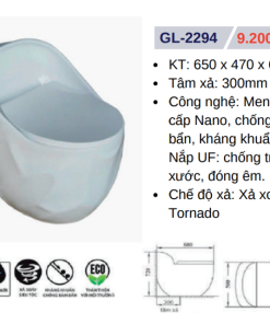 Bồn cầu liền khối GOLICAA GL-2294 - 13