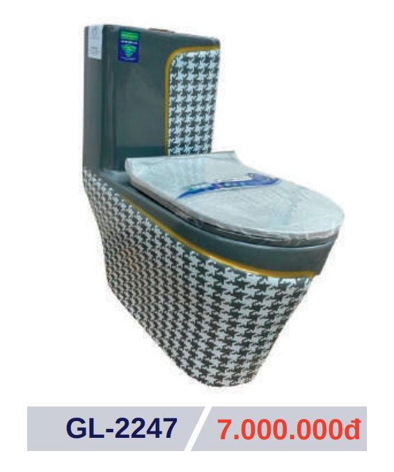 Bồn cầu liền khối GOLICAA GL-2247