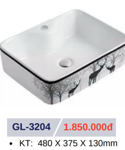 Lavabo sứ cao cấp GOLICAA GL-3204 - 10 Lavabo sứ cao cấp GOLICAA GL-3204 - 9