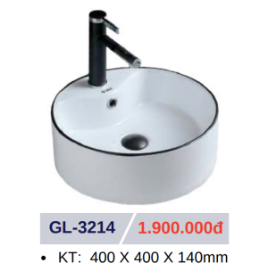 Lavabo sứ cao cấp GOLICAA GL-3214 - 7