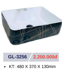 Lavabo sứ cao cấp GOLICAA GL-3256 - 5