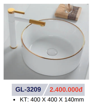 Lavabo sứ cao cấp GOLICAA GL-3209 - 9