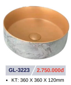 Lavabo sứ cao cấp GOLICAA GL-3223 - 9