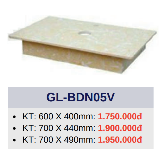 Bàn đá 1 tầng đặt lavabo GOLICAA GL-BDN05V