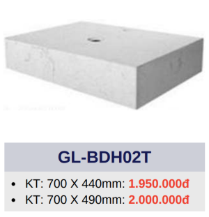 Bàn đá 1 tầng đặt lavabo GOLICAA GL-BDH02T - 5