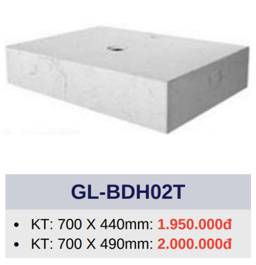 Bàn đá 1 tầng đặt lavabo GOLICAA GL-BDH02T - 3