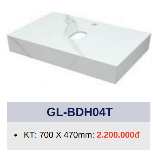 Bàn đá 1 tầng đặt lavabo GOLICAA GL-BDH04T - 3