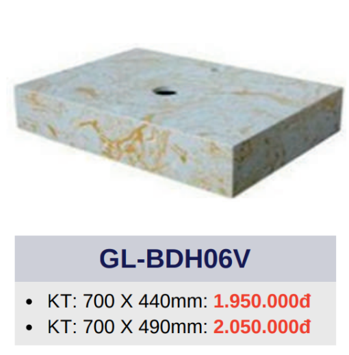 Bàn đá 1 tầng đặt lavabo GOLICAA GL-BDH06V - 3