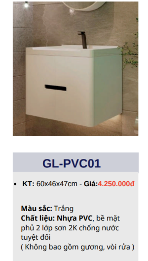 Tủ lavabo GOLICAA GL-PVC01 - 9