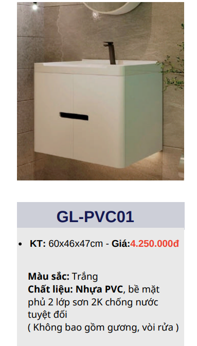 Tủ lavabo GOLICAA GL-PVC01
