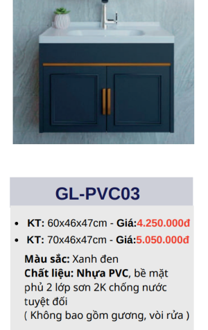Tủ lavabo GOLICAA GL-PVC03 - 5