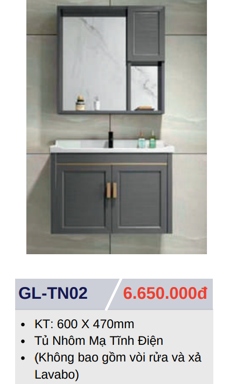 Tủ lavabo GOLICAA GL-TN02