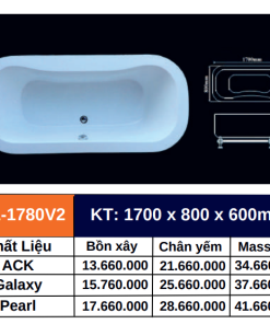 Bồn tắm GOLICAA GL-1780V2 - 9