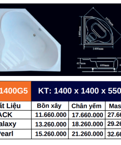 Bồn tắm GOLICAA GL-1400G5 - 9